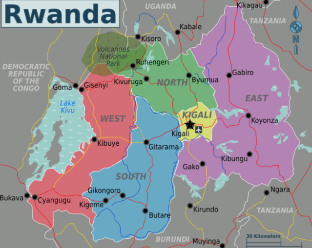 Rwanda Map 2018